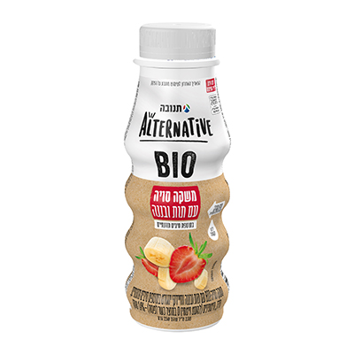 משקה סויה BIO תות בננה אלטרנטיב 250 מל