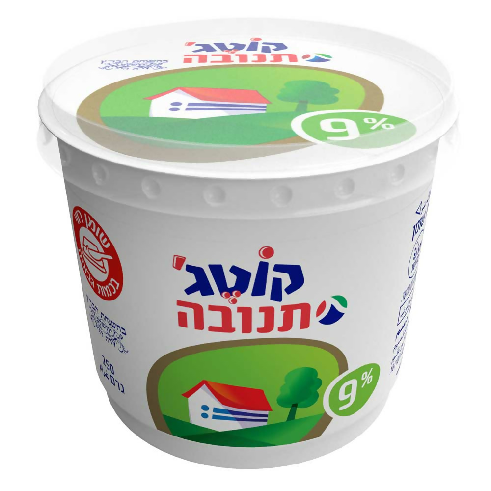 קוטג' תנובה 9% שומן 250 ג' עדח