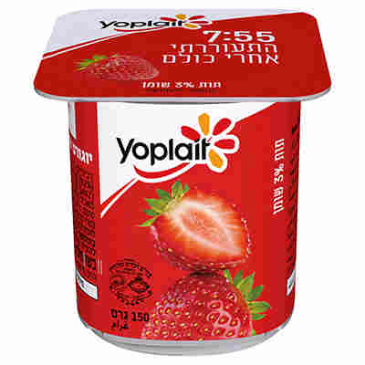 יוגורט יופלה בטעם תות 3% שומן 150 גרם
