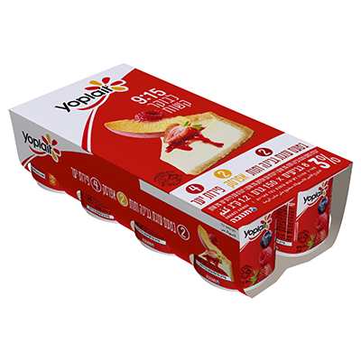 יוגורט יופלה בטעמים 3% מארז 8*150 גרם