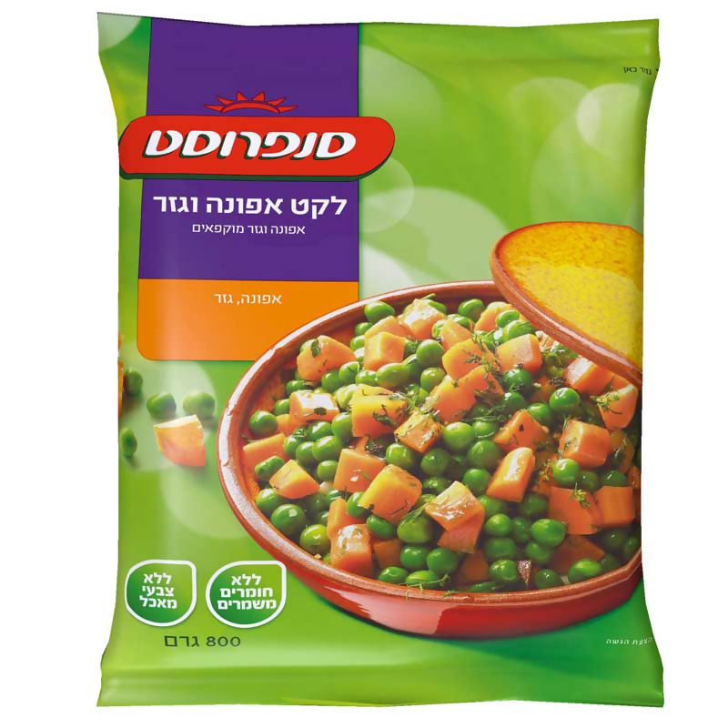 לקט אפונה וגזר סנפרוסט 800 גרם ב. יוסף