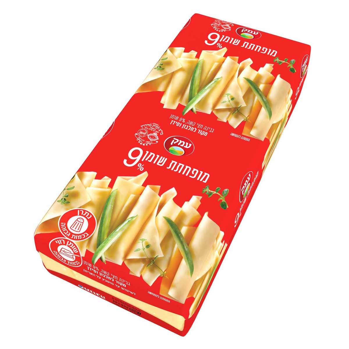 גבינה צהובה עמק לייט 9% שומן במשקל