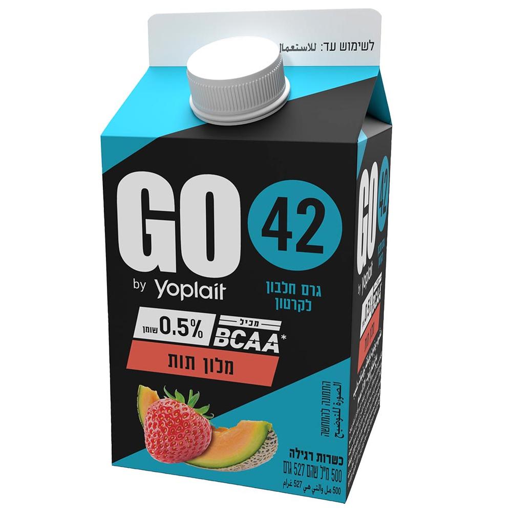 משקה יוגורט חלבון יופלה GO מלון תות 42