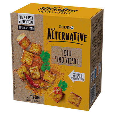 טופו בתיבול קארי 300 גרם