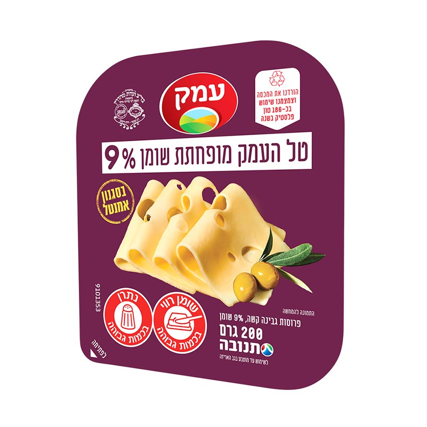 גבינת טל העמק לייט 9% שומן 200 ג'