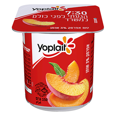 יוגורט יופלה בטעם אפרסק 3% 150 גרם