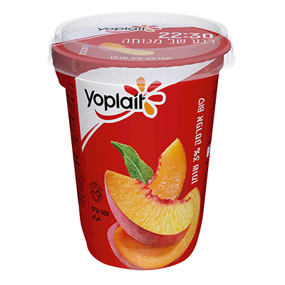 יוגורט יופלה בטעם אפרסק 3% 500 גרם