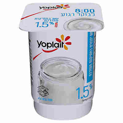 יוגורט יופלה לבן מעודן 1.5% 200 גרם