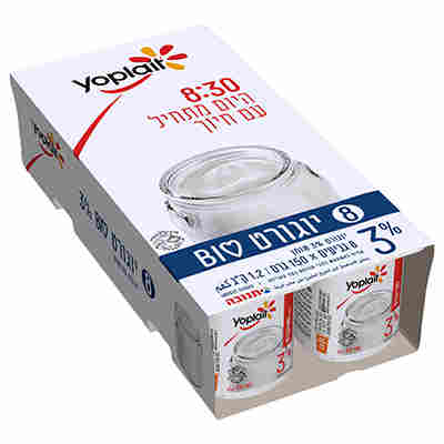 יוגורט יופלה לבן 3% 8*150 גרם מארז
