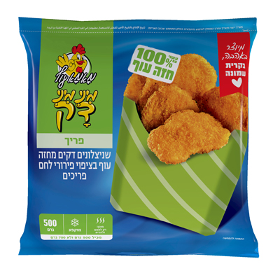 שניצלונים מיני דק פריך מאמא עוף 500 גרם