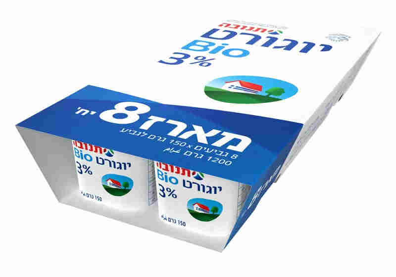 יוגורט תנובה ביו טבעי 3% 8*150 גרם מארז