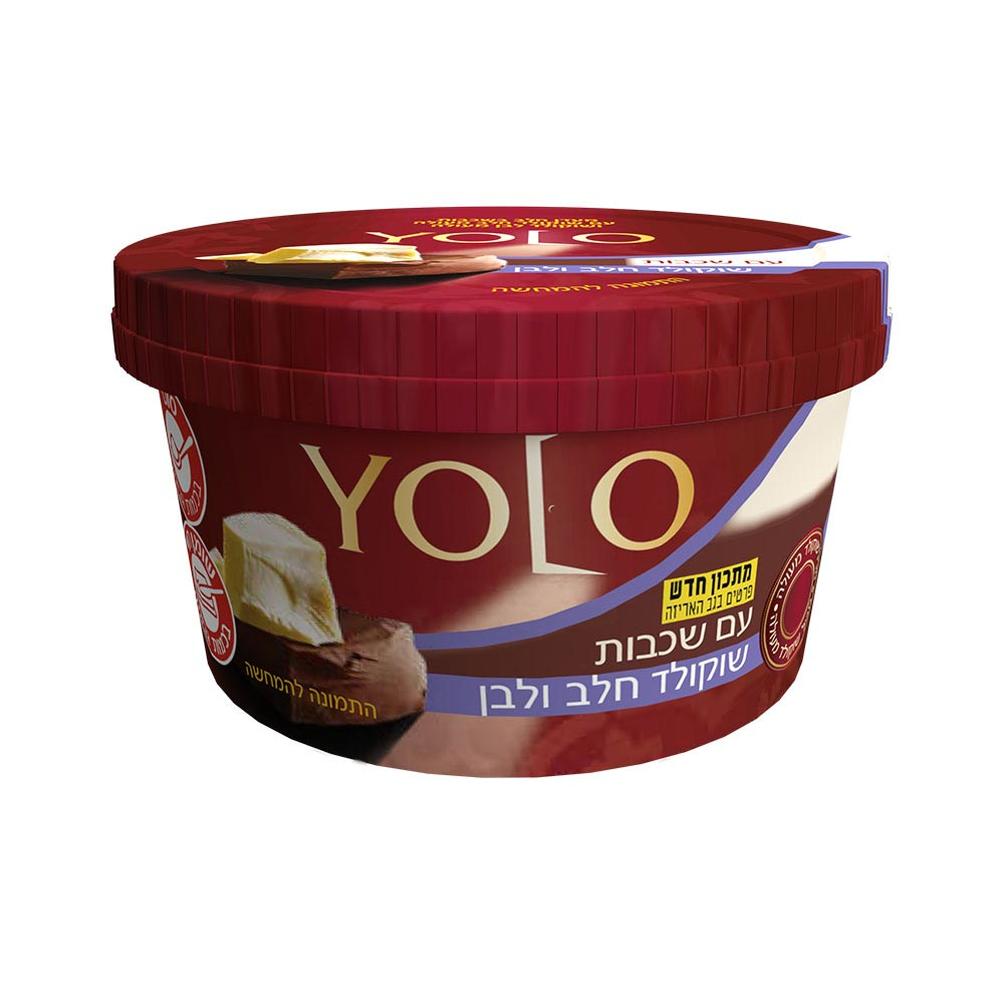 מעדן יולו שכבות שוקולד חלב ולבן 122 ג'