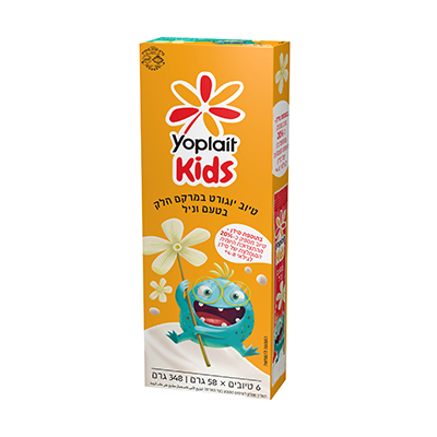 יוגורט יופלה קידס טיוב וניל 4% 348 ג'