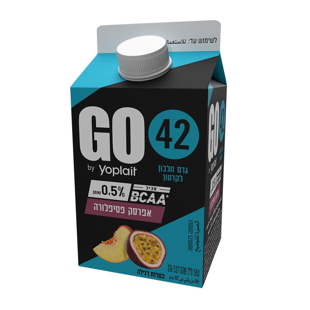 משקה יוגורט חלבון GO פסיפלורה 42 500 מל