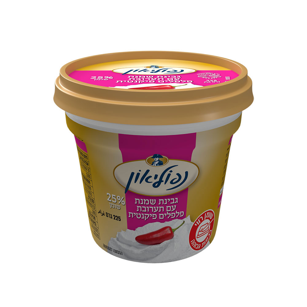 גבינת נפוליאון פלפלים פיקנטיים 225 גרם