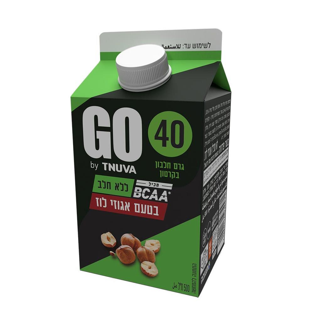 משקה סויה GO אגוזי לוז 500 מל