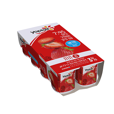 מארז יופלה בטעם תות 3%