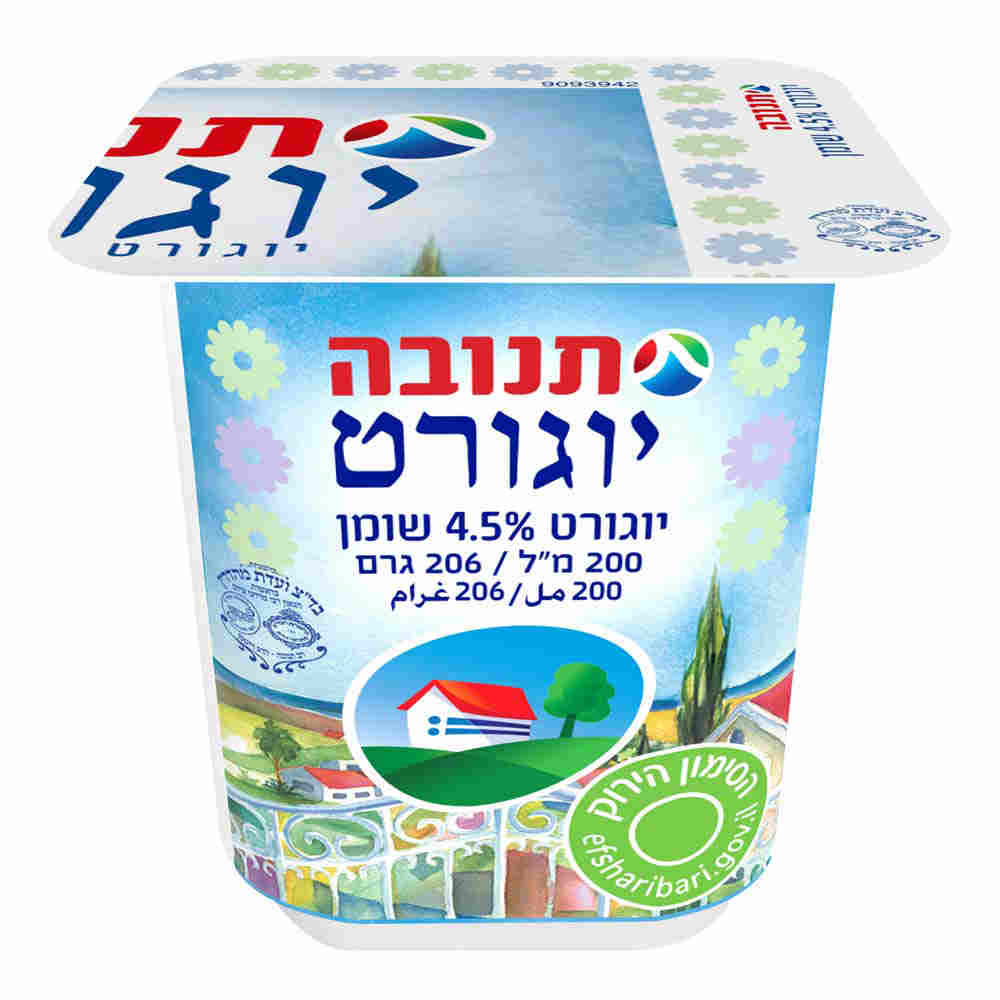יוגורט תנובה פרחים 4.5% שומן 200 גרם