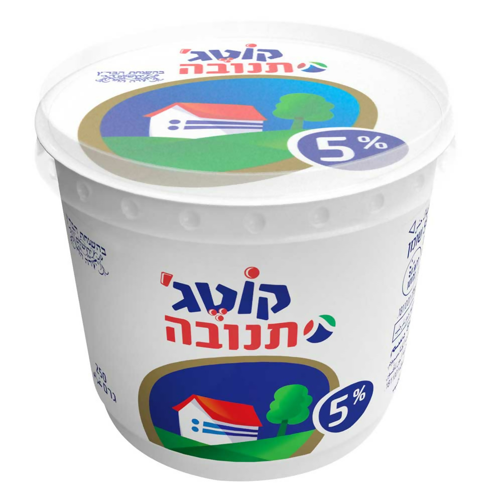 קוטג' תנובה 5% שומן 250 ג' עדח