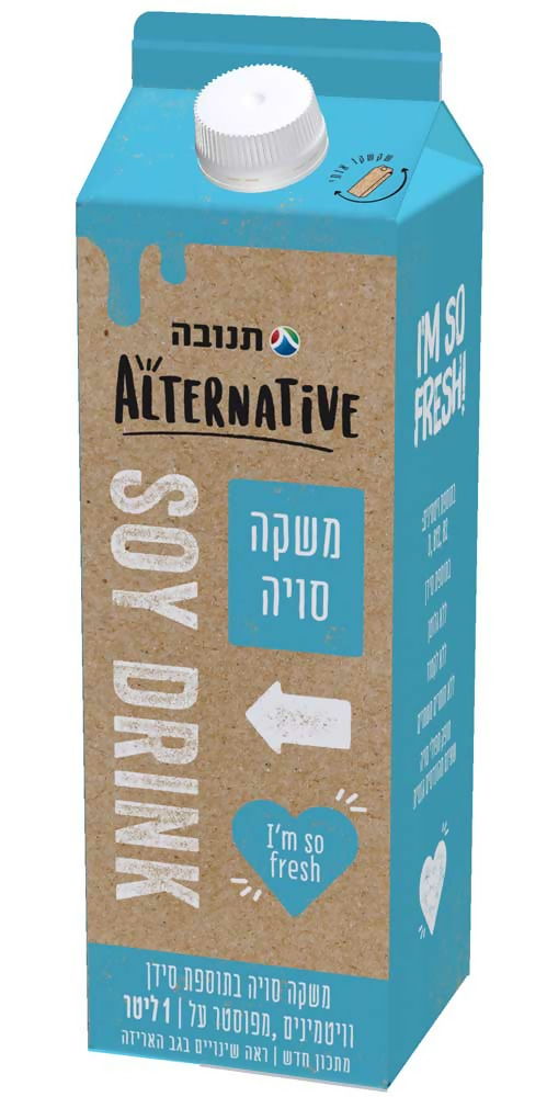 משקה סויה מועשר אלטרנטיב 1 ליטר עדח