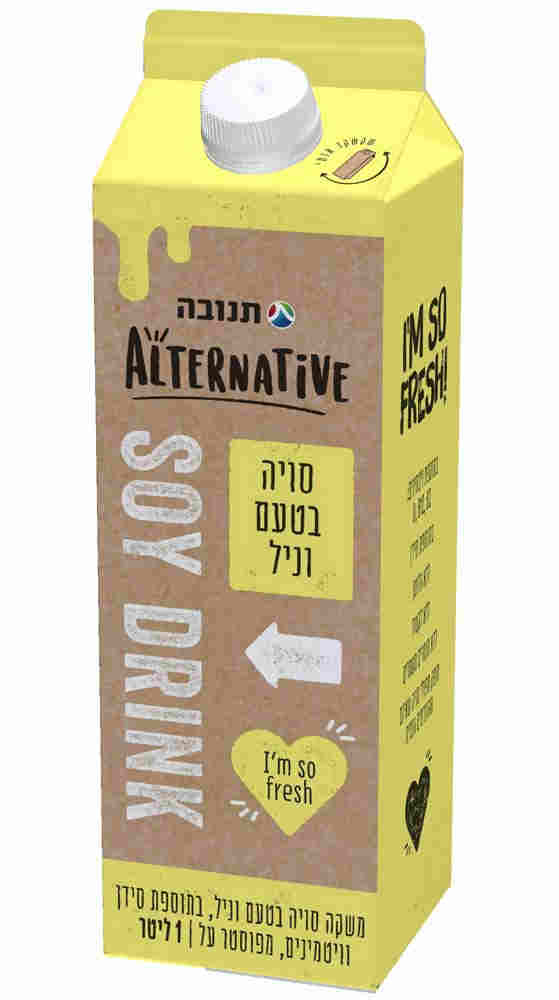 משקה סויה בטעם וניל אלטרנטיב 1 ליטר עדח