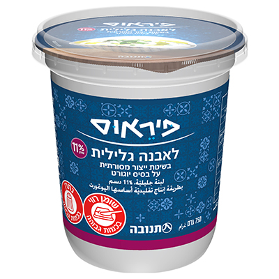 לאבנה גלילית פיראוס 11% שומן 750 גרם