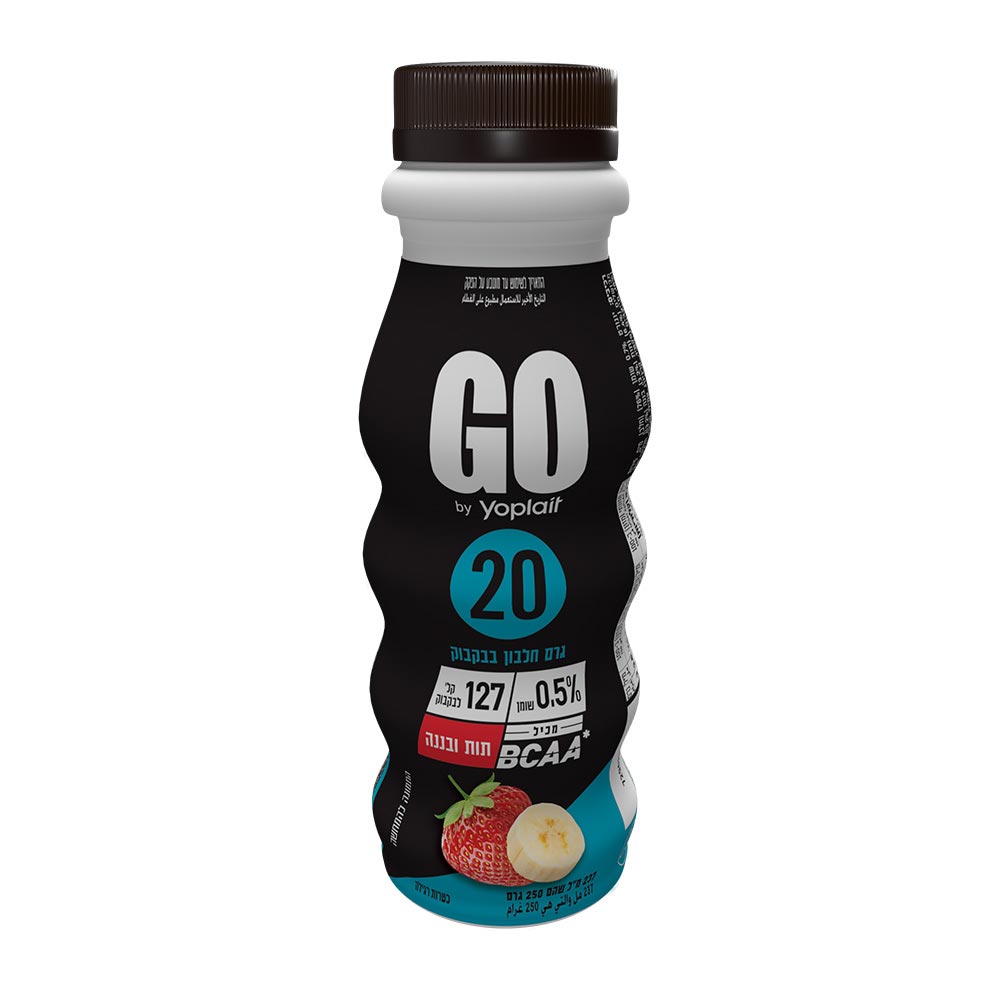 משקה יוגורט יופלה GO תות ובננה 250 ג'