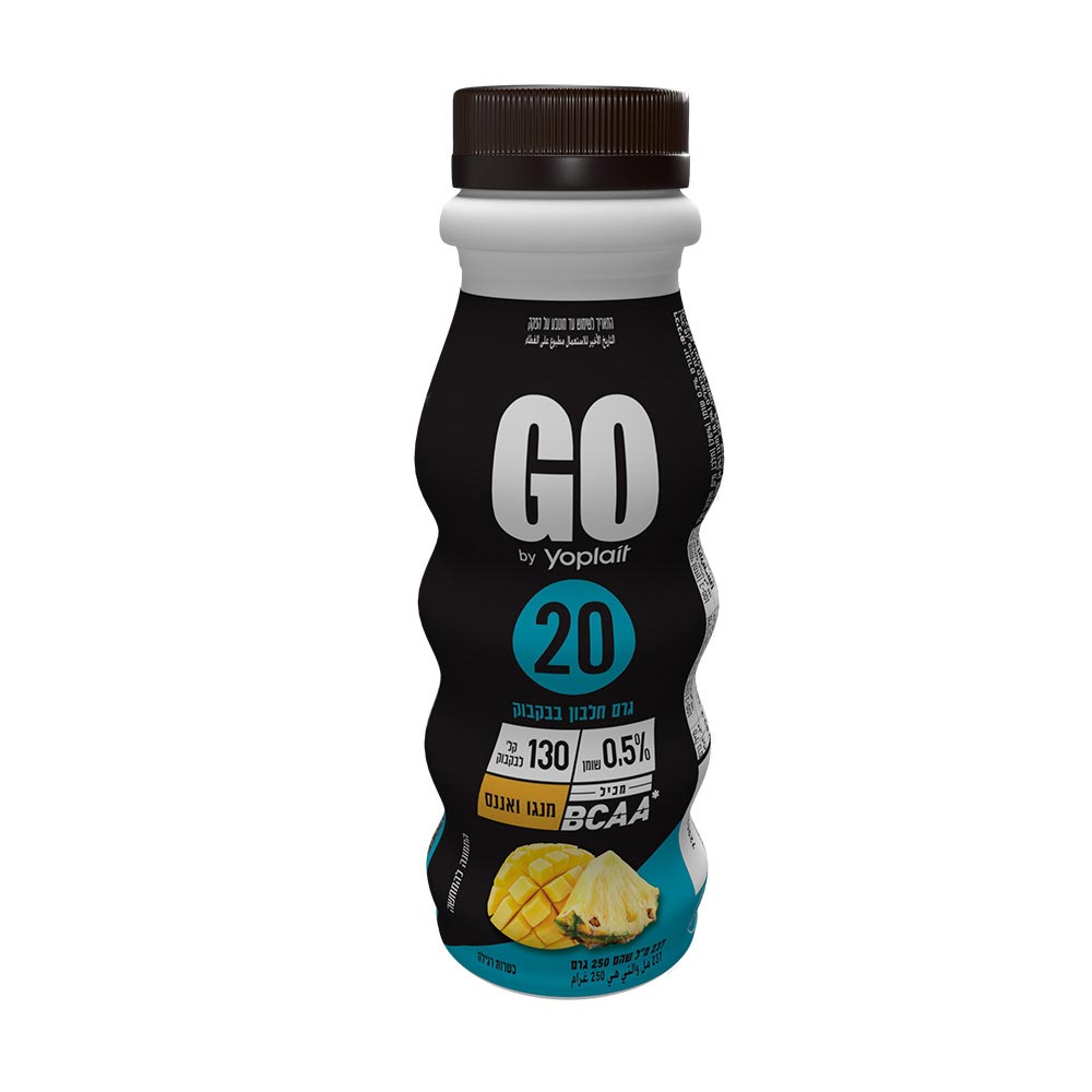 משקה יוגורט יופלה GO מנגו ואננס 250 ג'