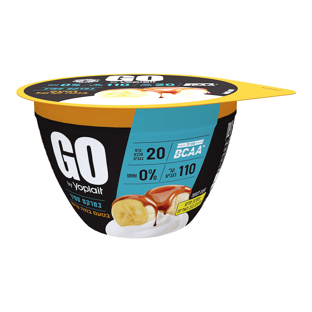 יוגורט חלבון קרמל GO סמיך בננה 200 ג'