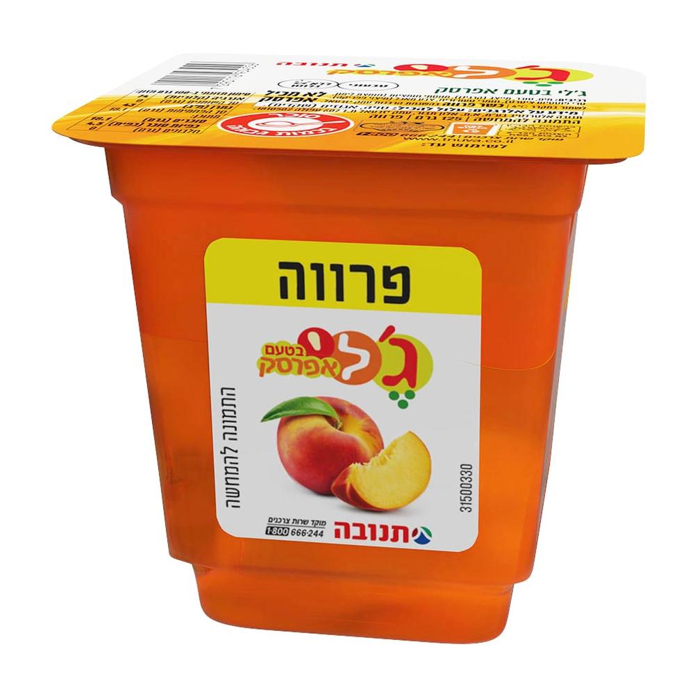 ג'לי תנובה בטעם אפרסק 125 גרם