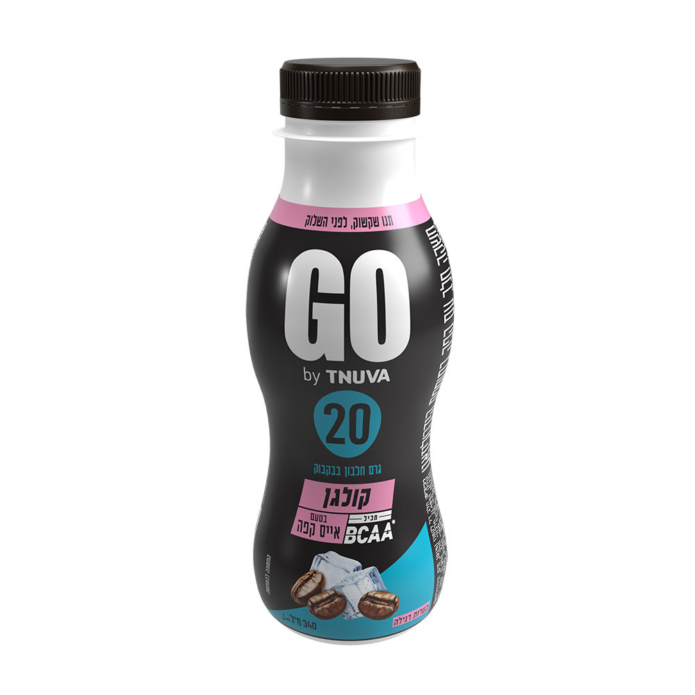 משקה חלבון GO קולגן אייס קפה 340 מל