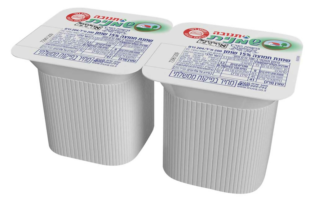 שמנית שמנת חמוצה 15% שומן 200 מל עדח