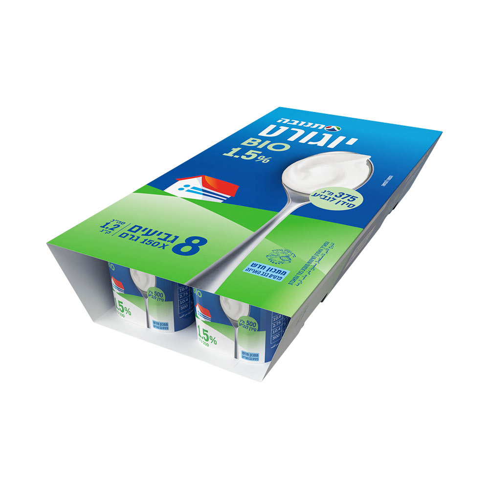 יוגורט תנובה ביו טבעי 1.5% 8*150 ג' מארז