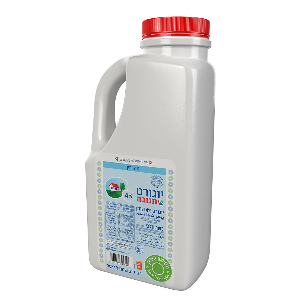 יוגורט תנובה כד 4% שומן 3 ליטר ועדה