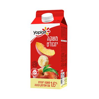 יוגורט יופלה משקה אפרסק בננה 1.6% 750 מל